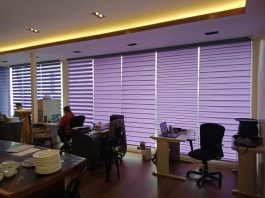 Bright colored korean blinds